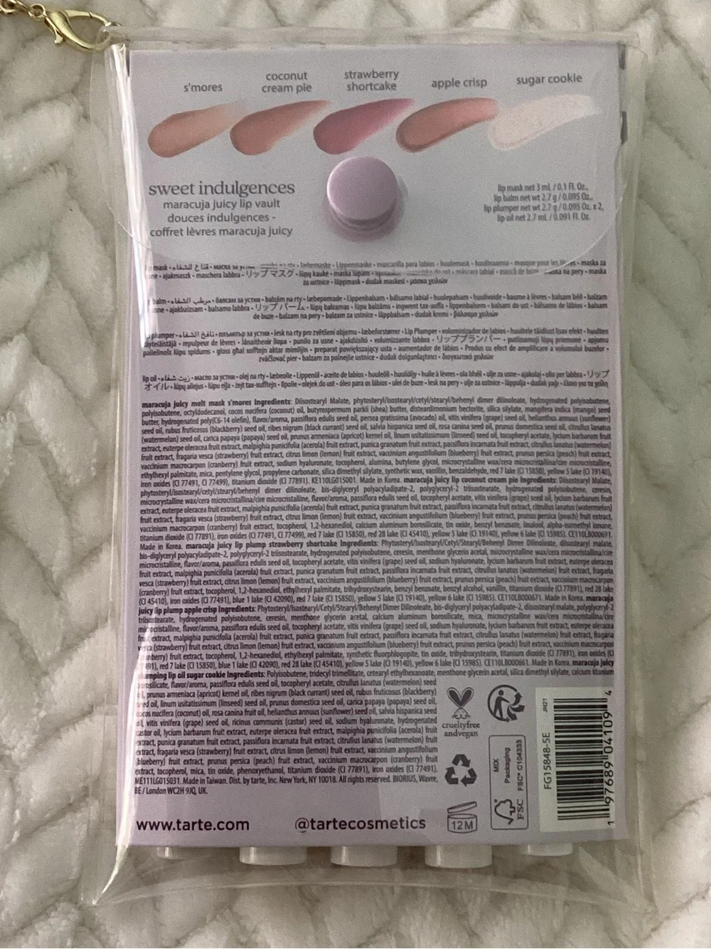 tarte Sweet Indulgences maracuja juicy lip vault
